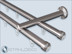 Double track curtain rod with internal track Sont-20 for wall attachment