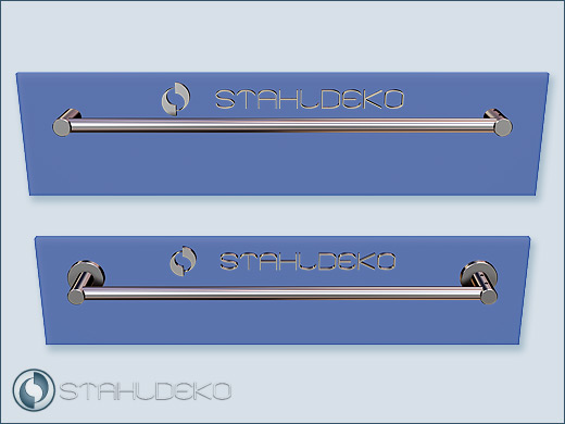 Design Towel Holder with Stainless Steel Tube Ø 16mm