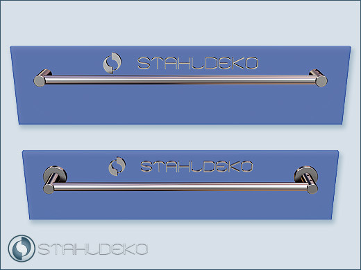 Design Towel Holder with Stainless Steel Tube Ø 16mm