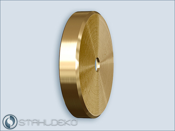 Base Plate for Rod Support, Solid Brass