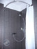 Floor-level corner shower, quadrant curved shower rod made of stainless steel