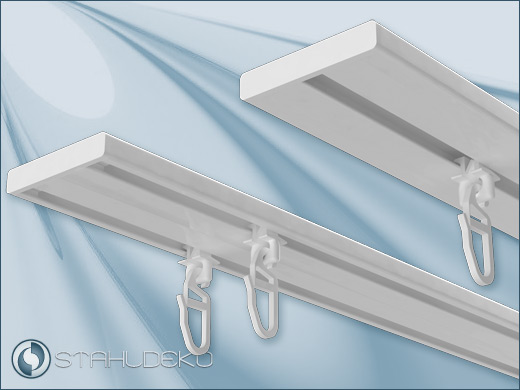 Curtain rail inner track made of aluminium