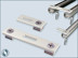 Ceiling support for Aluminum - partitioning rails