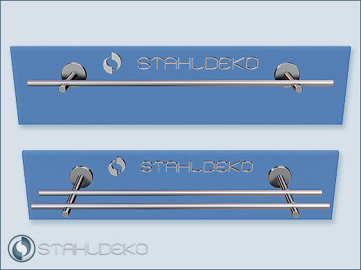 Towel holder with stainless steel rod Ø 10mm Sont 10